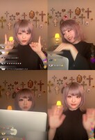 きゃりーぱみゅぱみゅによるインスタライブの様子。