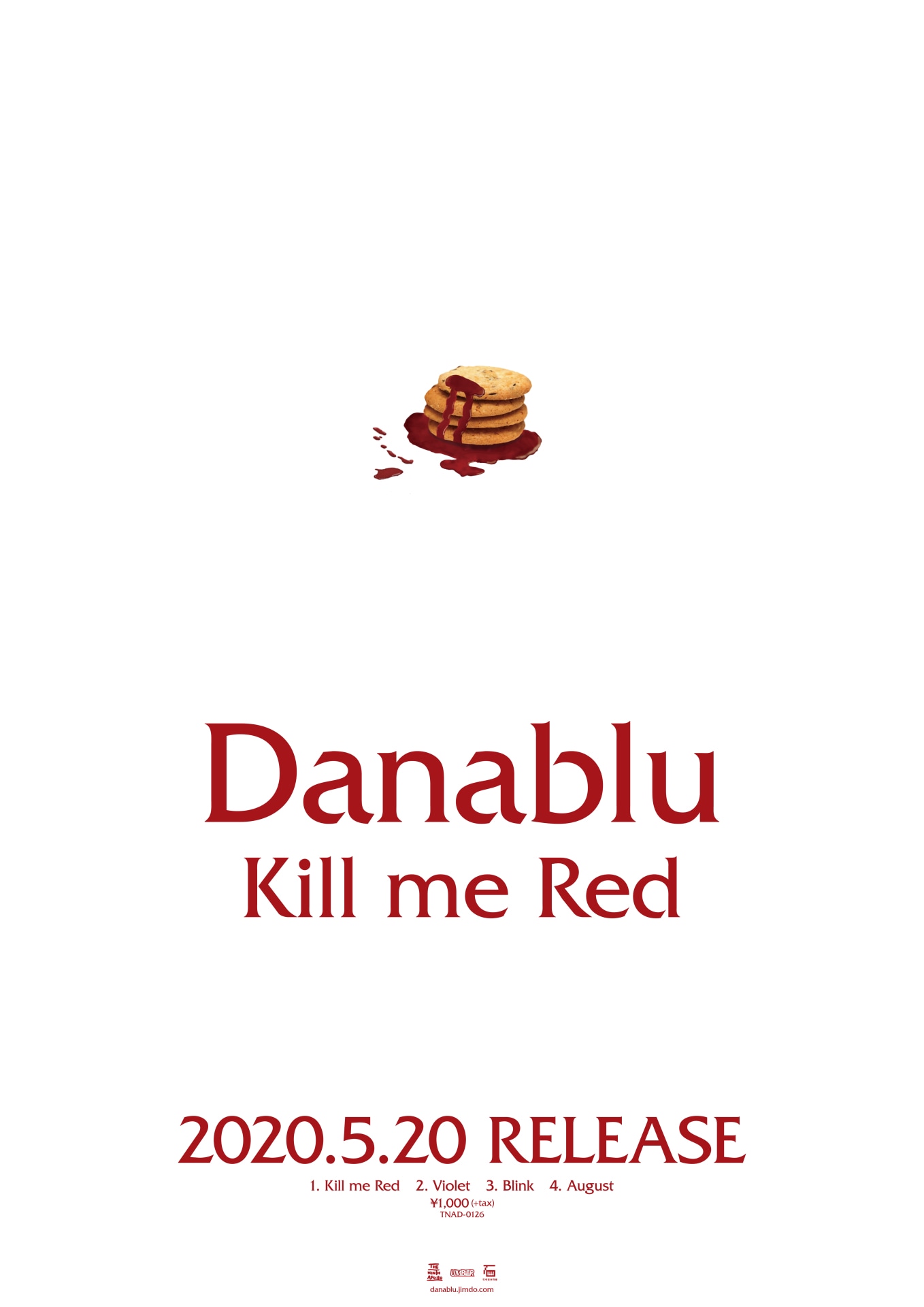 Danablu「Kill me Red」告知用ポスタービジュアル