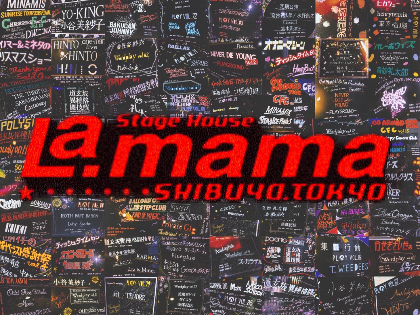 渋谷La.mamaのビジュアル。