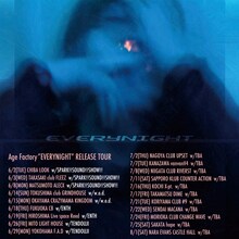 Age Factory「"EVERYNIGHT" RELEASE TOUR」告知用ビジュアル