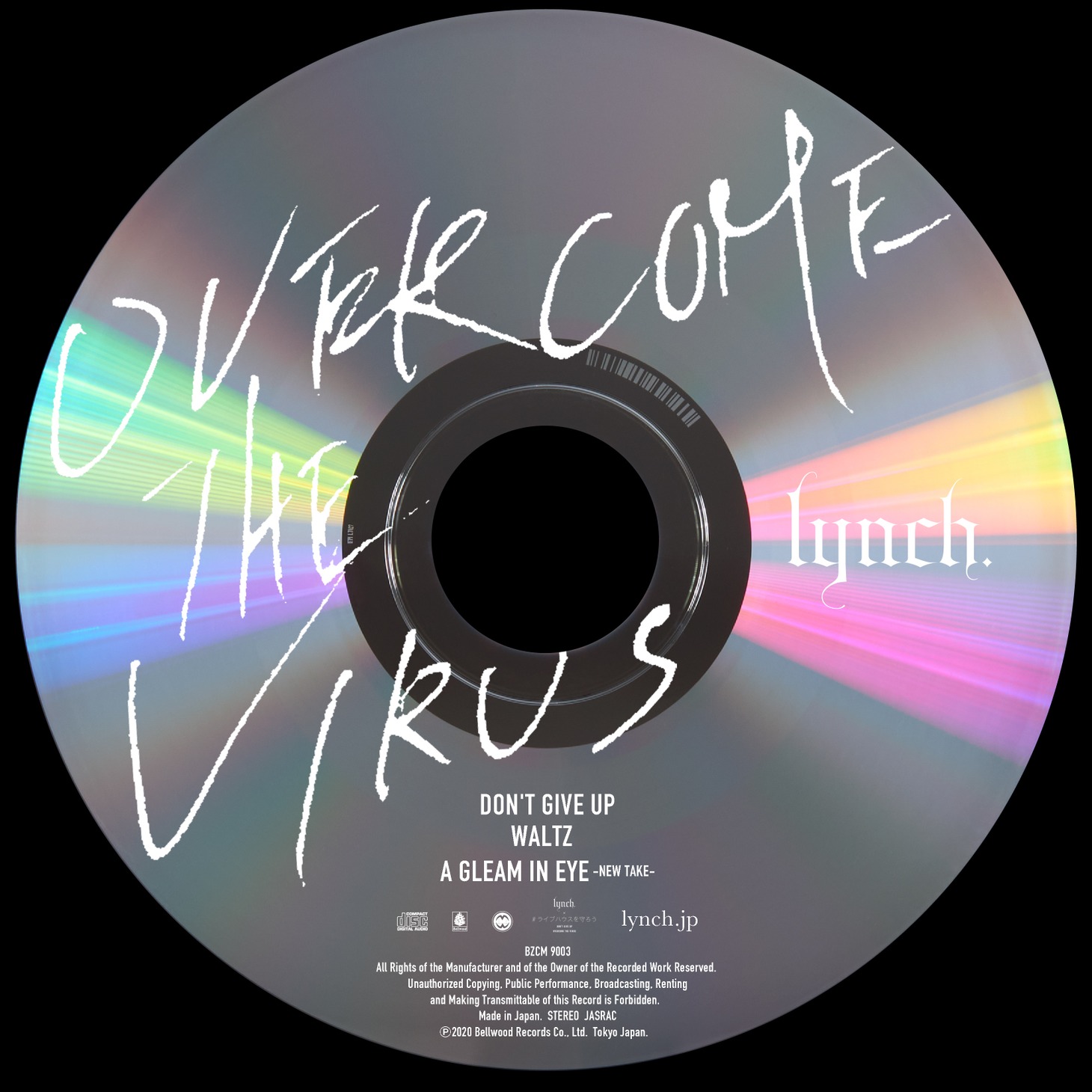 lynch.「OVERCOME THE VIRUS」ジャケット