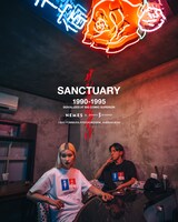 「『サンクチュアリ』×『NEMES』×『JOURNAL STANDARD』」ルックより。