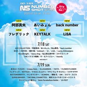 「NUMBER SHOT 2020」出演アーティスト第4弾告知ビジュアル