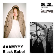 「AAAMYYY x Black Boboi」告知ビジュアル