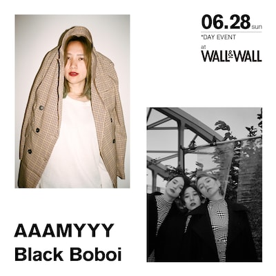 「AAAMYYY x Black Boboi」告知ビジュアル