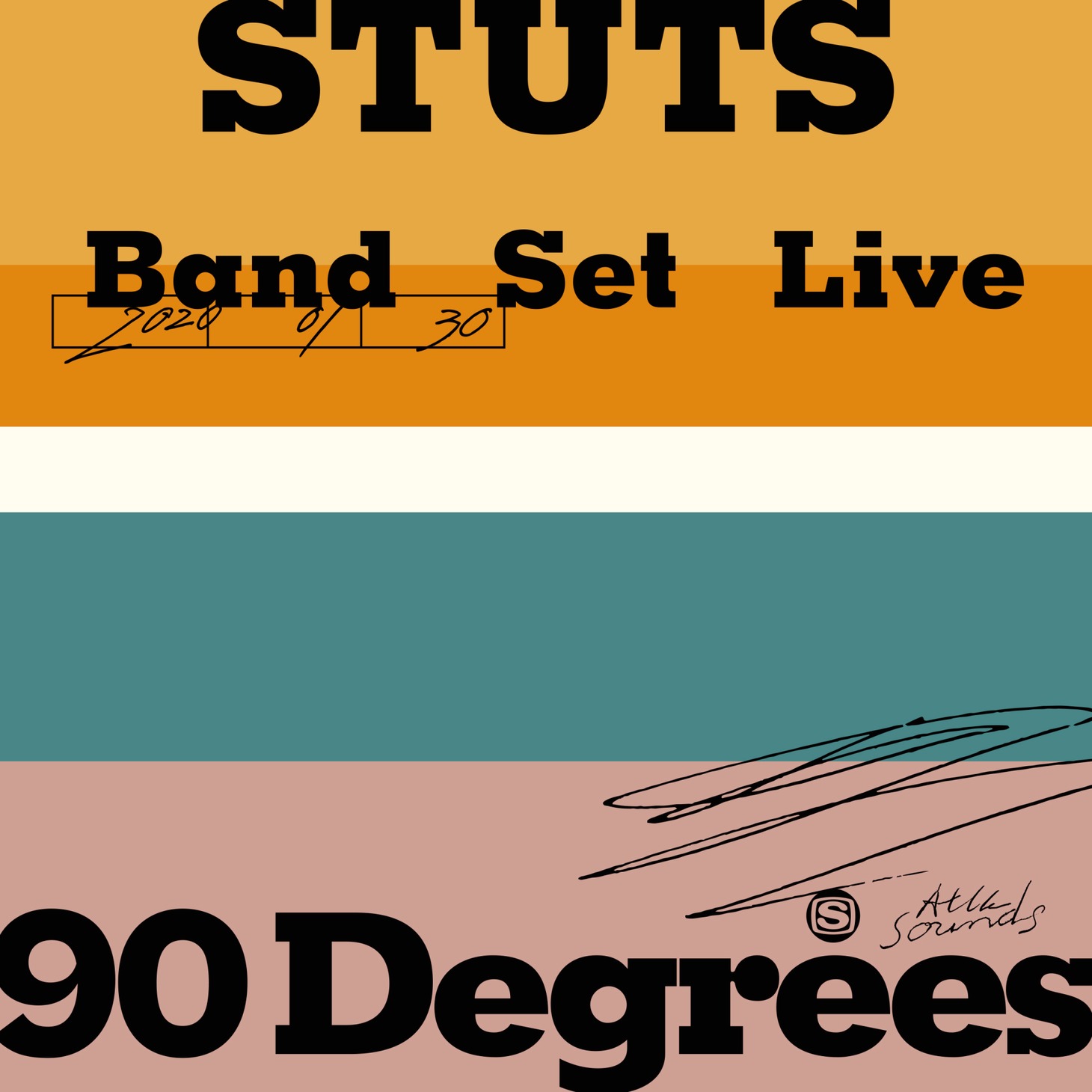 STUTS「STUTS Band Set Live “90 Degrees」配信ジャケット