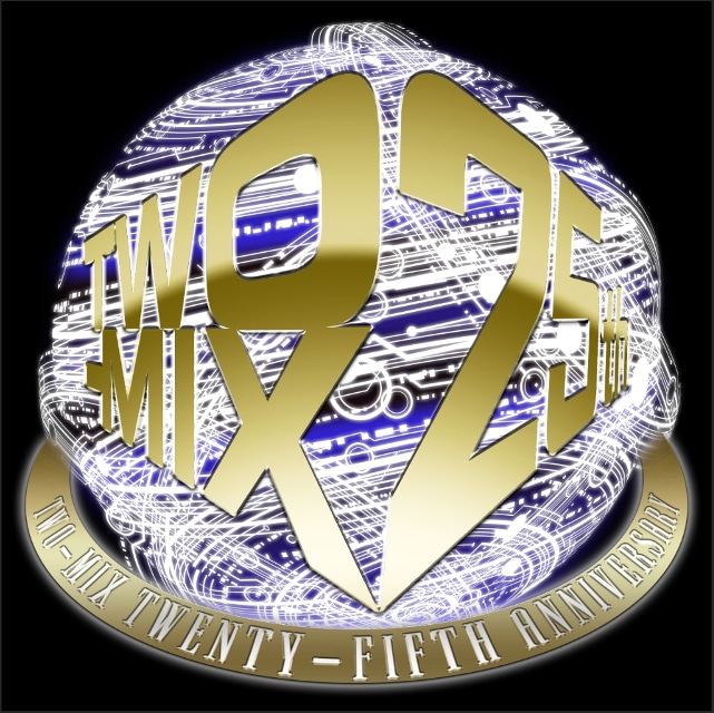 「TWO-MIX 25周年記念プロジェクト」ロゴ