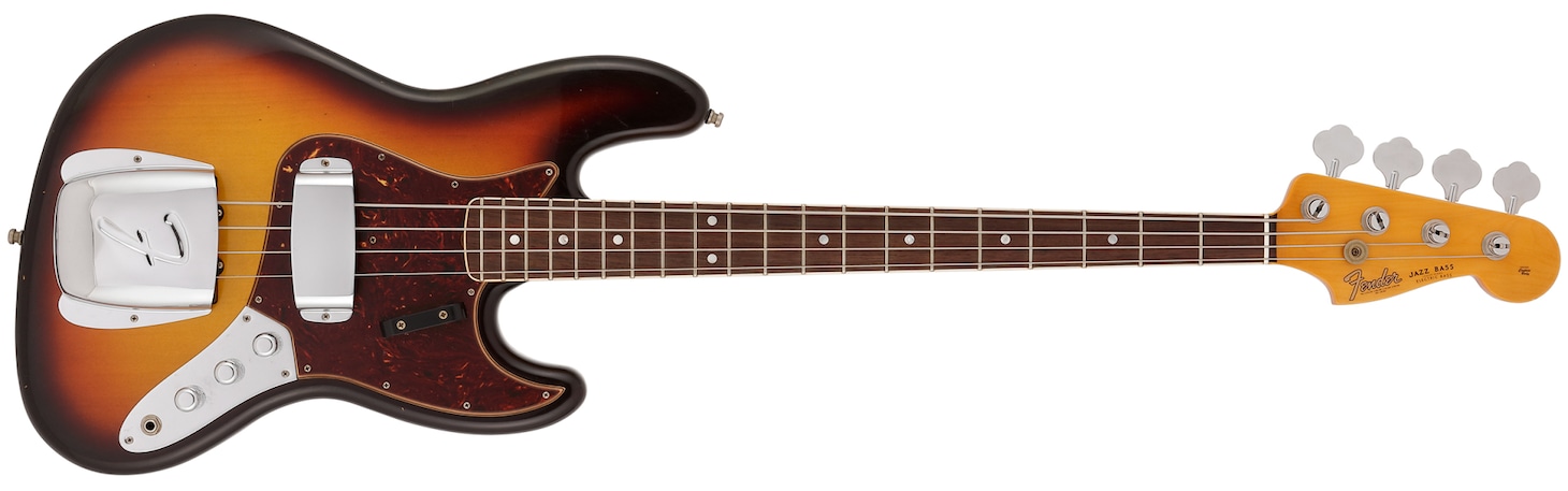 細野晴臣シグネチャーモデル「HARUOMI HOSONO'66 JAZZ BASS JOURNEYMAN RELIC」表面