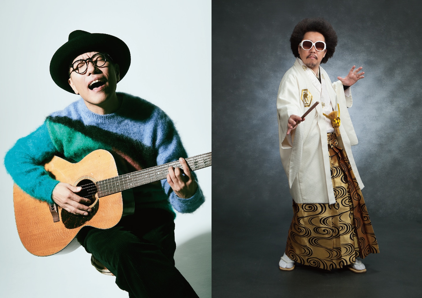 ハナレグミとレキシ。