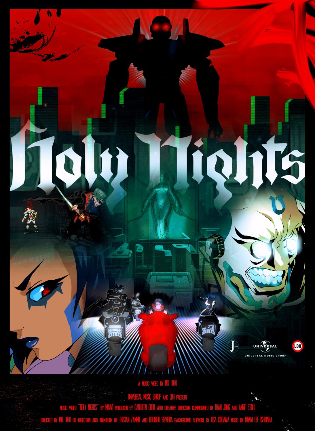 MIYAVI「Holy Nights」ミュージックビデオ告知ビジュアル