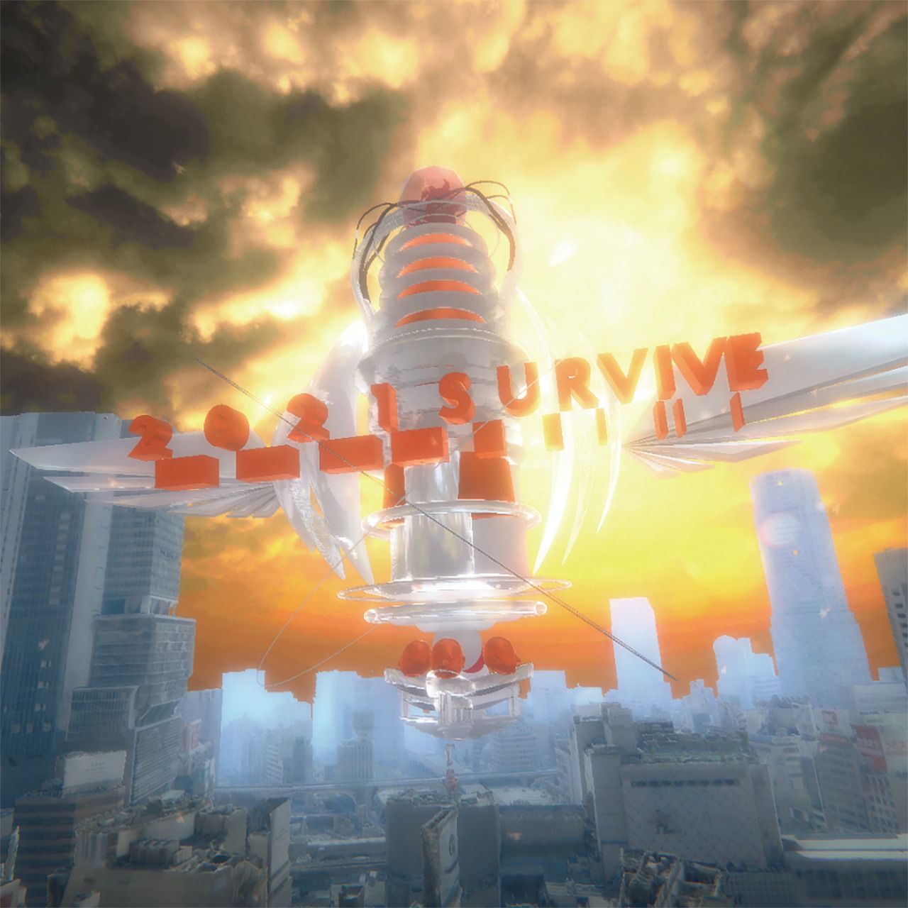 V.A.「2021survive」配信ジャケット