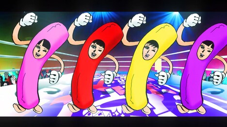 サイプレス上野とロベルト吉野「More & More feat. ももいろクローバーZ」ミュージックビデオのワンシーン。