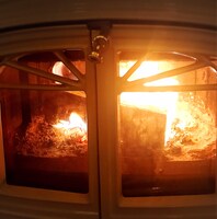 HYDE愛用の薪ストーブ。