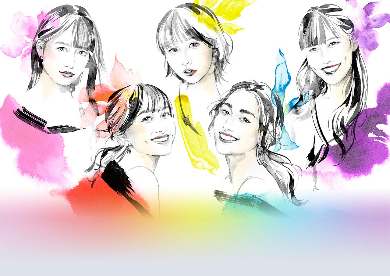 ももいろクローバーZ×早見あかりコラボイラスト