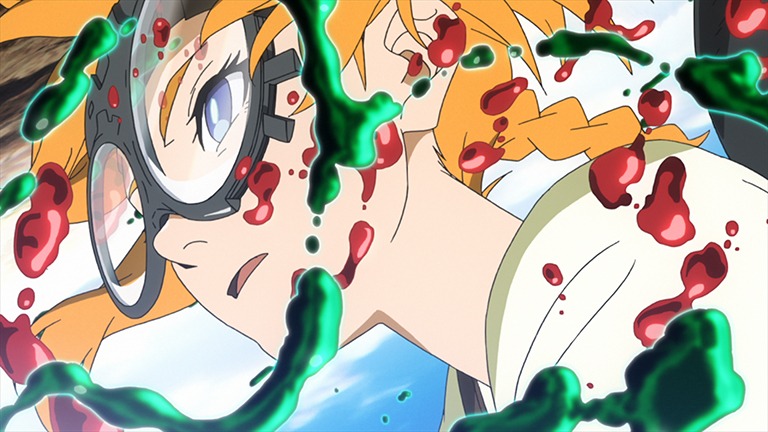 アニメ「デカダンス」のワンシーン。