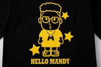 「HELLO MANDY ★ SANRIO CHARACTERS」ロンTにあしらわれたハローメンディー。