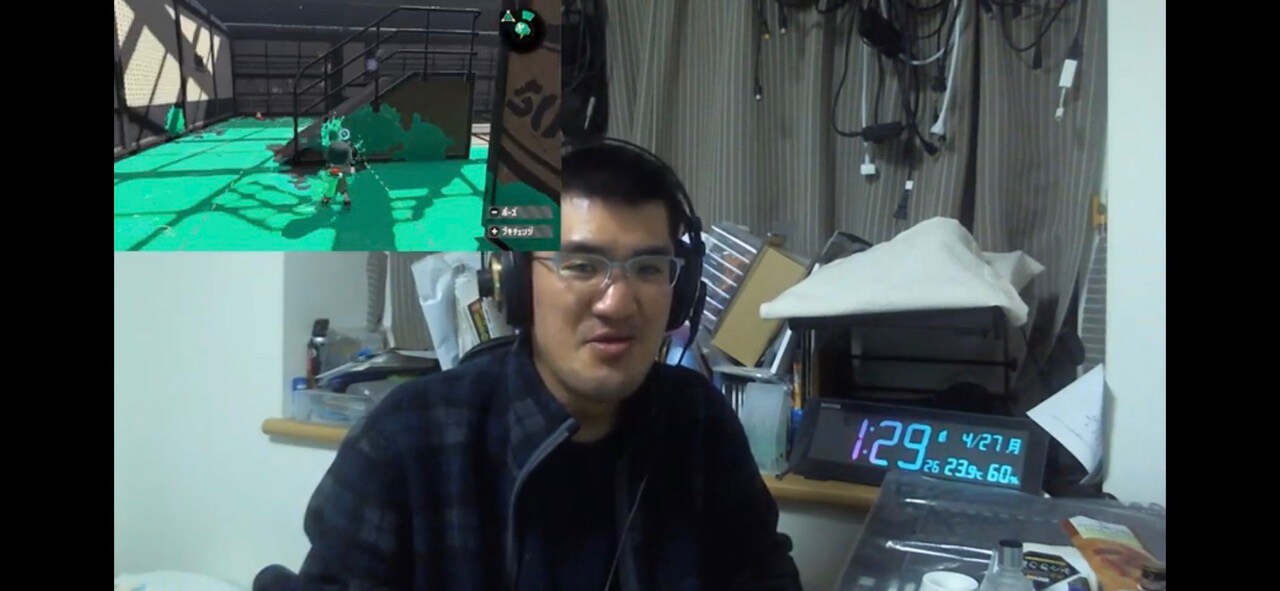 「スプラトゥーン2」のゲーム実況をするmono。