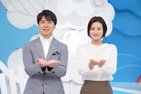 左から桝太一アナウンサー、徳島えりかアナウンサー。