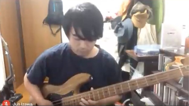 「LITE×FEVER“Stay Home Session”」より井澤惇（B）。