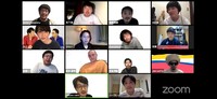 5月6日に行われたオンライン飲み会の様子。
