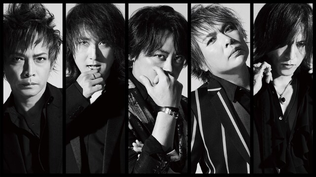 LUNA SEA。右から2番目が真矢（Dr）