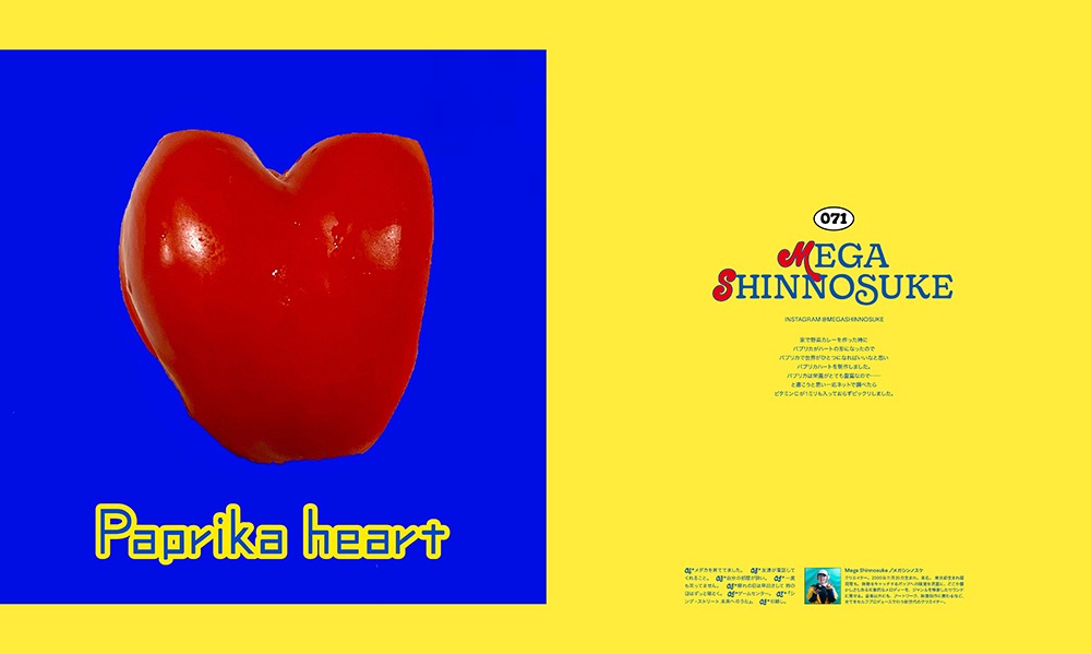 「NYLON JAPAN」7月号よりMega Shinnosukeのページ。