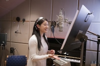 「恋と雪見のお作法」のレコーディングの様子。