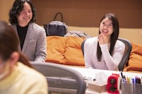 「恋と雪見のお作法」のレコーディングの様子。