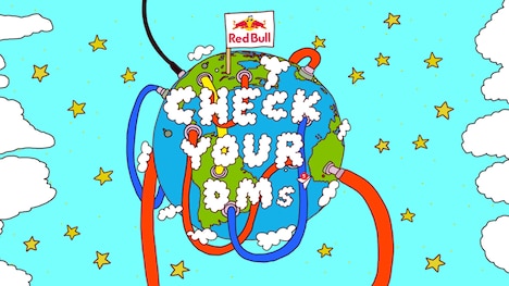 「Red Bull Check Your DMs」ビジュアル