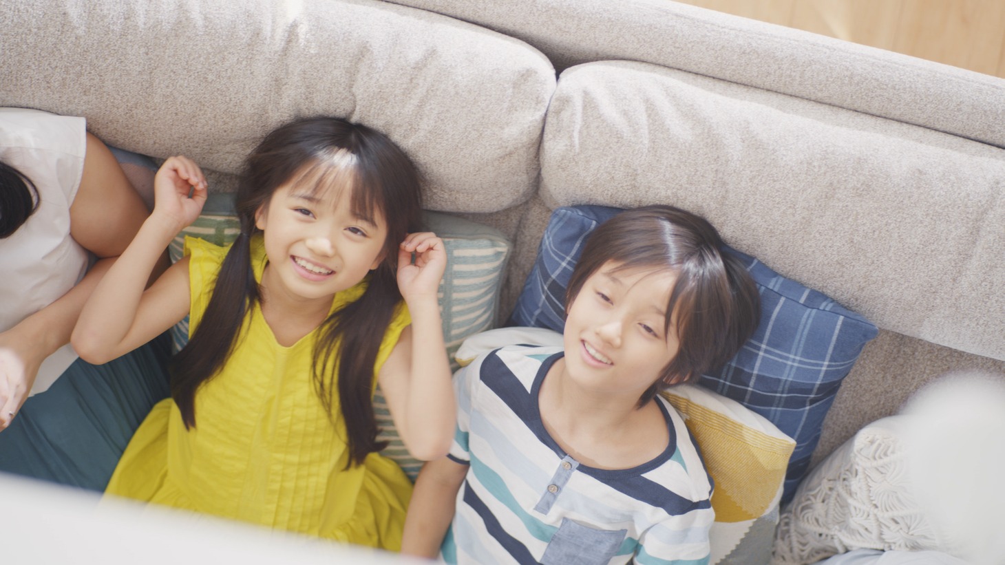アイダ設計「ZEH住宅『BRAVO ZNEXT』」CM「楽園」篇のワンシーン。