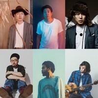 左上から時計回りにKan Sano、Michael Kaneko、Hiro-a-key、関口シンゴ、mabanua、Shingo Suzuki。