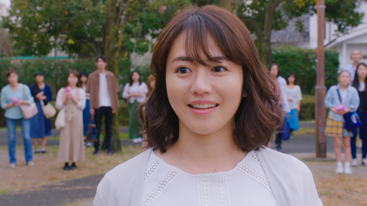 愛羽優役の磯山さやか。