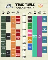 「331VILLAGE」タイムテーブル