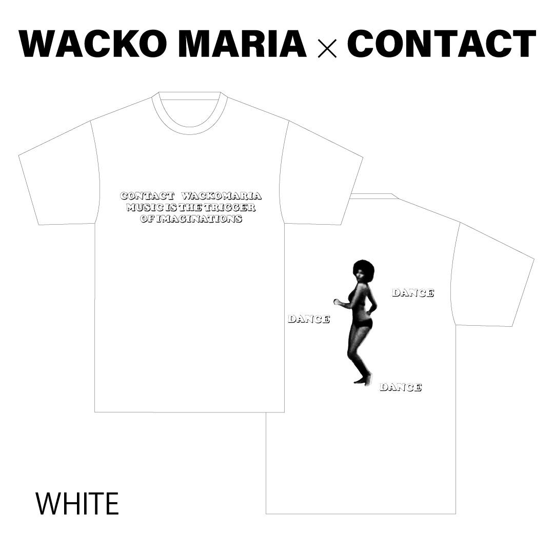 WACKO MARIA×Contact リターンTシャツ（白）
