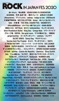 「ROCK IN JAPAN FESTIVAL 2020」出演者一覧