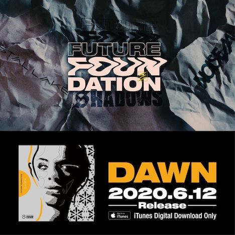 FUTURE FOUNDATION「DAWN」配信告知ビジュアル。