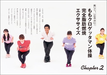 「ももクロゲッタマン体操 パワー炸裂！ 体幹ダイエット DVD67分付き」より。