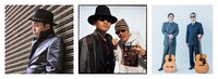 左から大澤誉志幸、バブルガム・ブラザーズ、GONTITI。