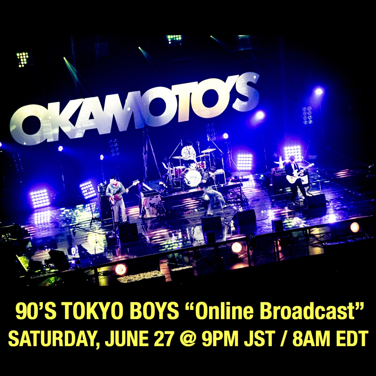 OKAMOTO'Sが初の無観客生配信ライブ「90'S TOKYO BOYS "Online Broadcast"」