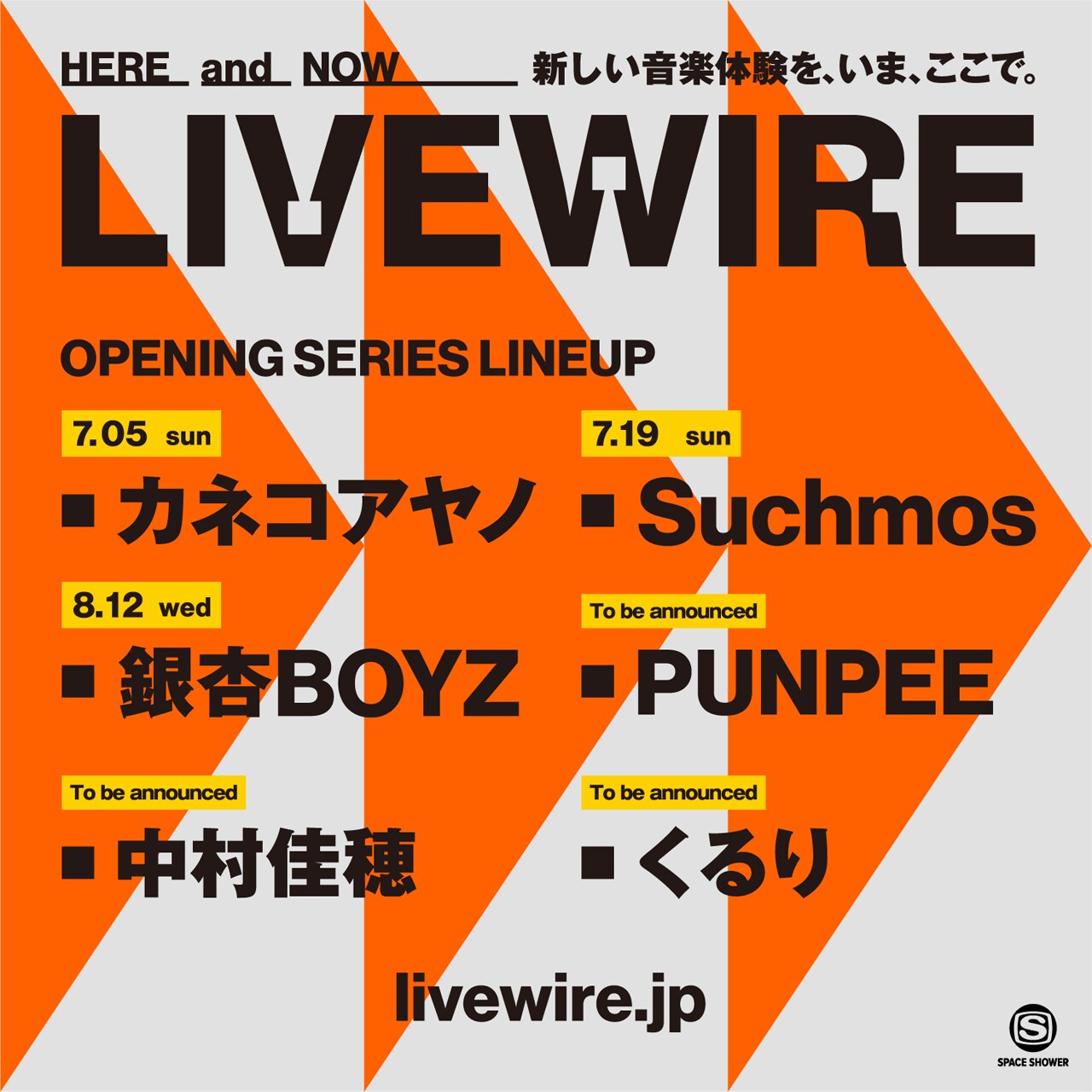 「LIVEWIRE OPENING SERIES」告知ビジュアル