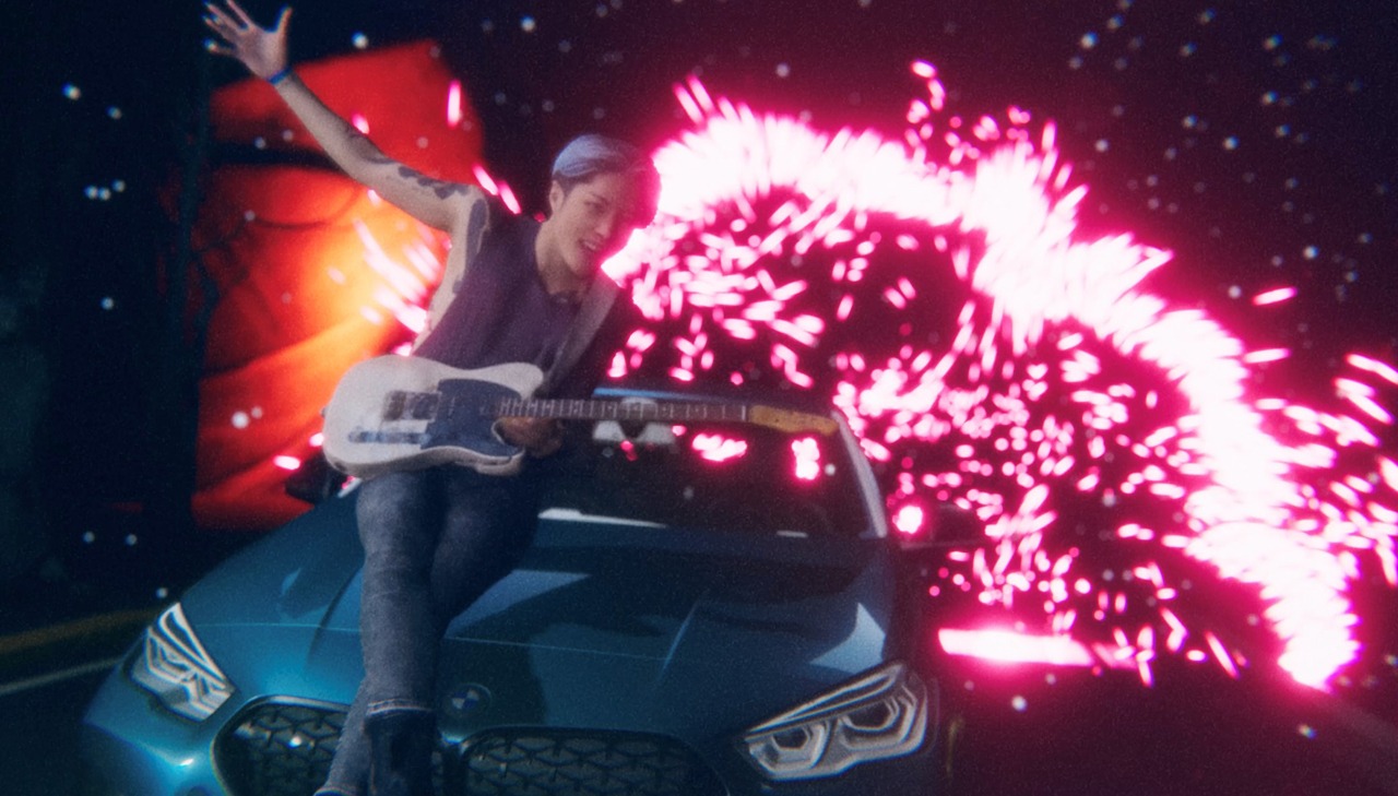 MIYAVI「Need for Speed」ミュージックビデオのワンシーン。