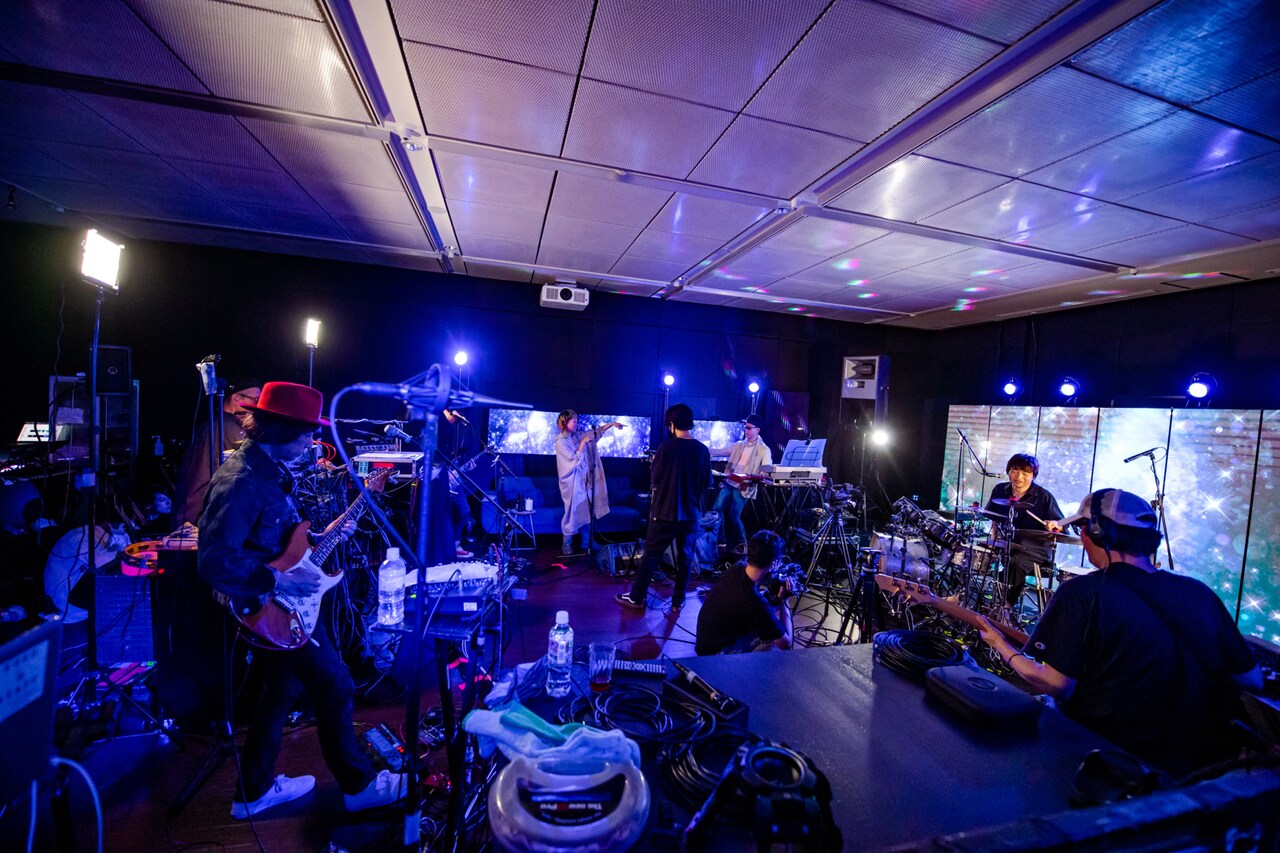 IAF ＆ DOMMUNE Presents FISHMANS AR LIVE「INVISIBILITY」の様子。