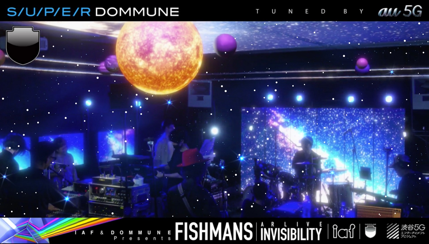IAF ＆ DOMMUNE Presents FISHMANS AR LIVE「INVISIBILITY」のスクリーンショット。