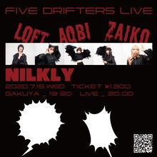 NILKLY「FIVE DRIFTERS LIVE」告知ビジュアル