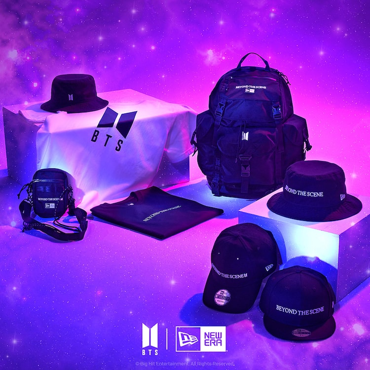 BTSとNEW ERAのコラボアイテム明日発売、バケットハットやショルダー 