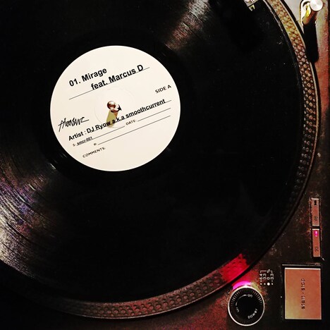 DJ RYOW a.k.a. SMOOTH CURRENT「Mirage feat. Marcus D」配信ジャケット