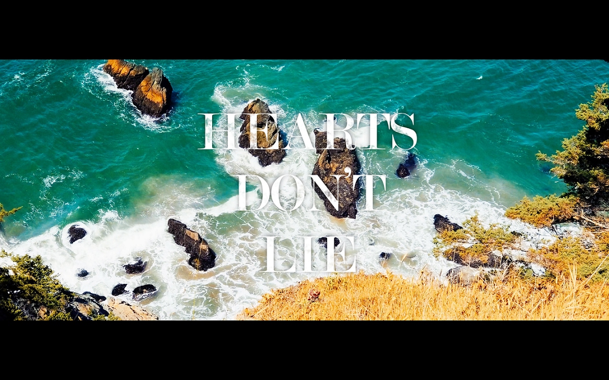 遥海「Hearts Don't Lie」リリックビデオサムネイル