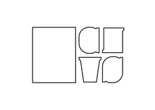 真っ白なキャンバスの新ロゴ。