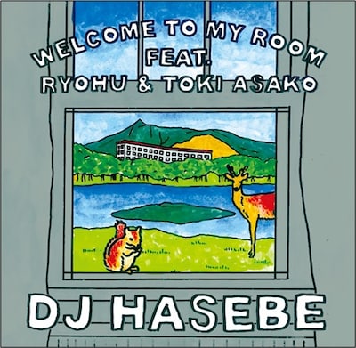 DJ HASEBE「Welcome to my room feat. Ryohu & 土岐麻子」配信ジャケット