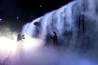 「瞬間speechless」でフロアに降り注いだスモーク。（Photo by curly_mads）